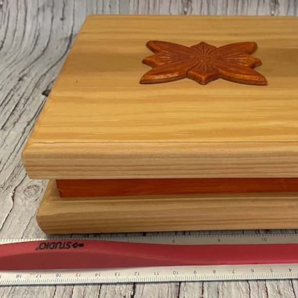 Vintage Gunther Mele 1970's Wooden Jewelry Box, Vintage Wooden Jewellery Organiz - Picture 6 of 10